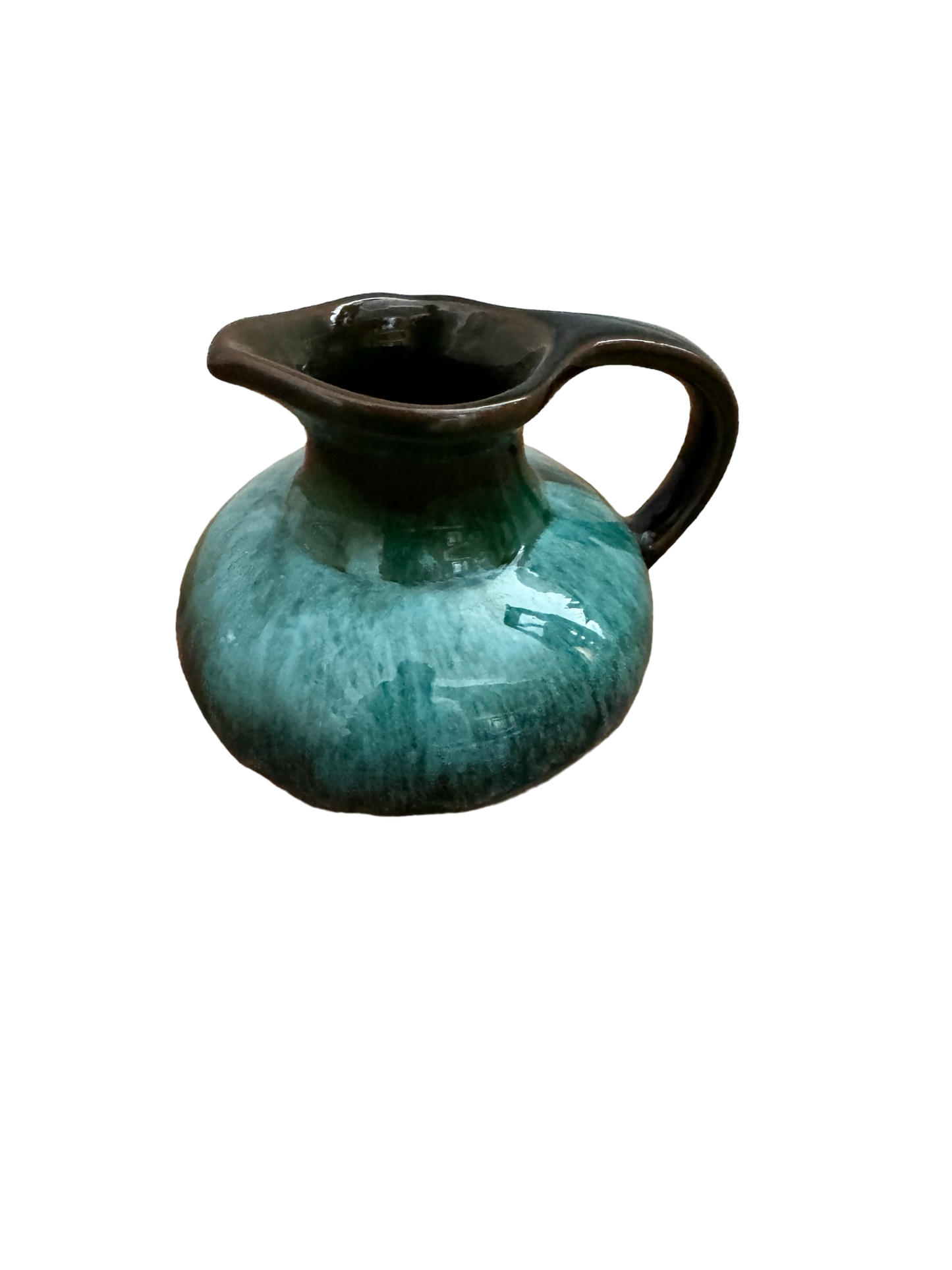 Studio Pottery Black and Blue Dip Jug