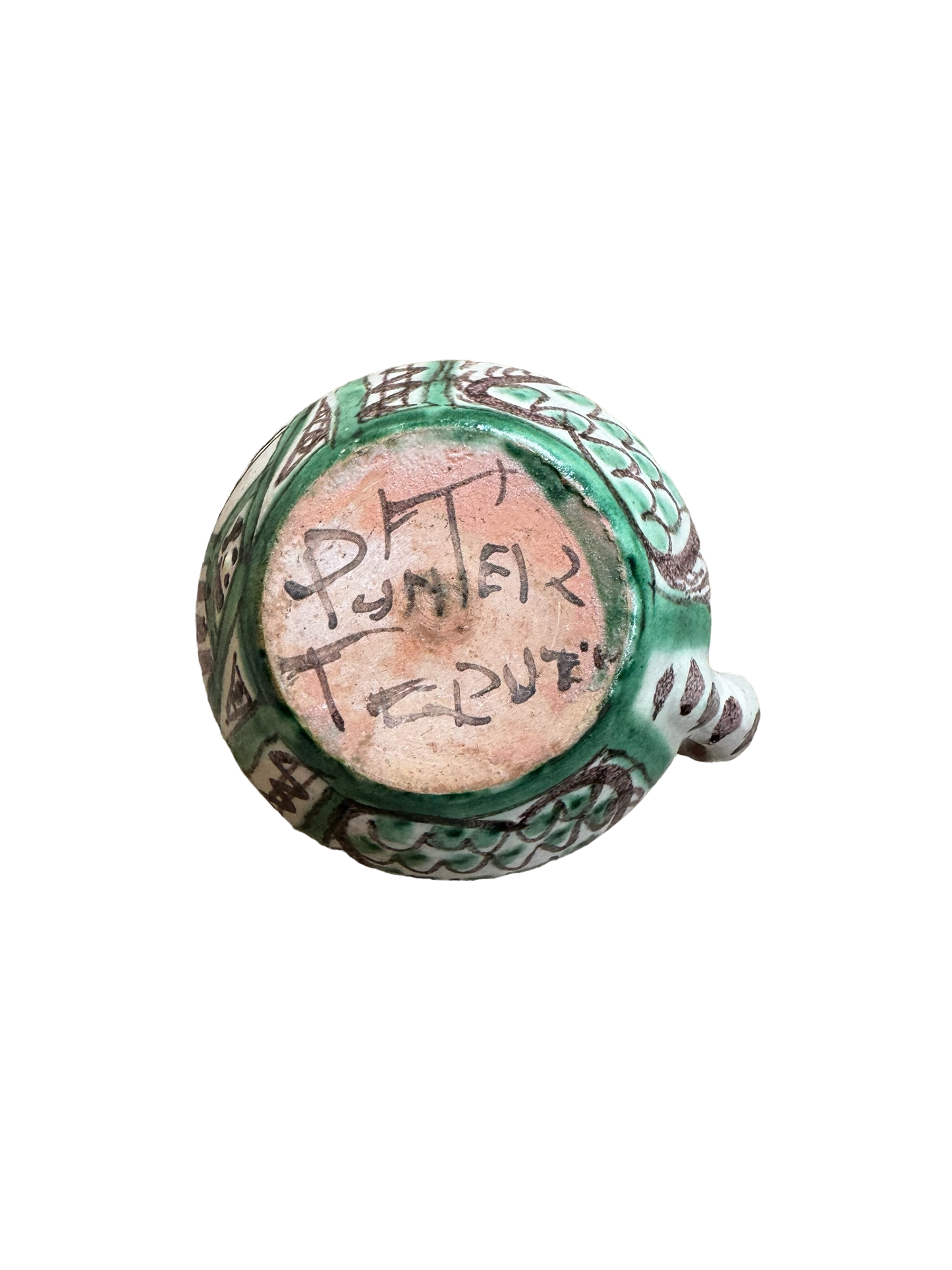 Vintage Spanish 'Punter' Ceramic Cup