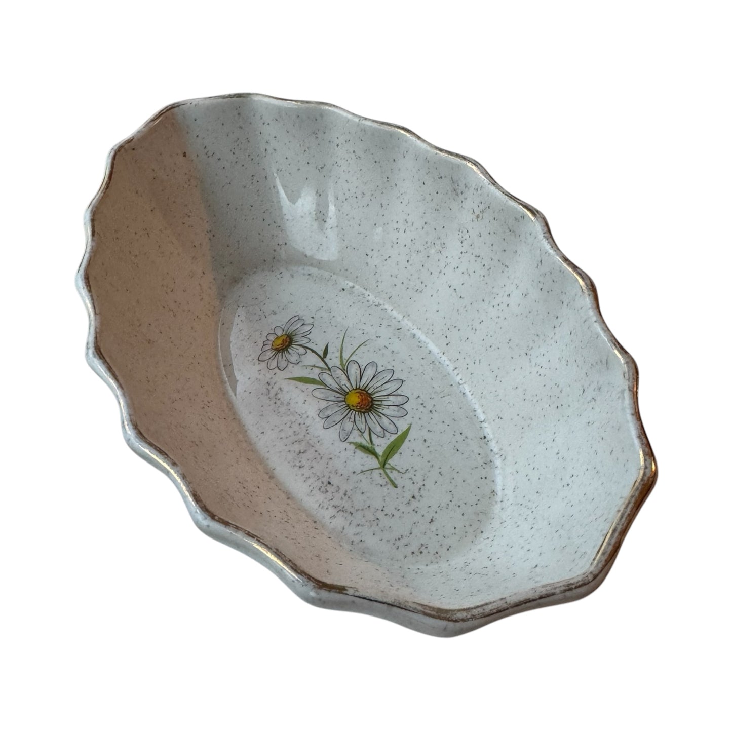 Daisy Scalloped Trinket Dish