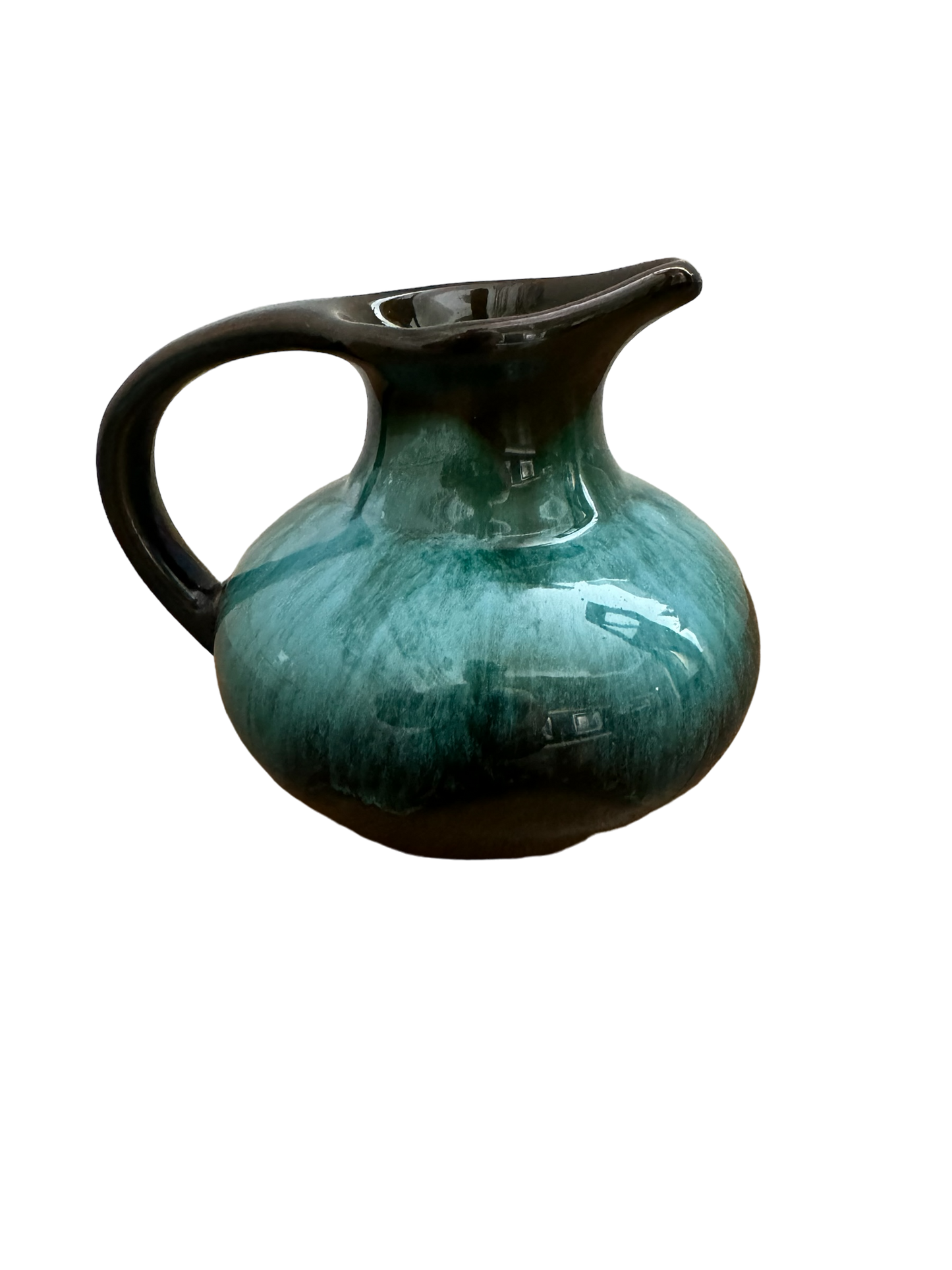 Studio Pottery Black and Blue Dip Jug