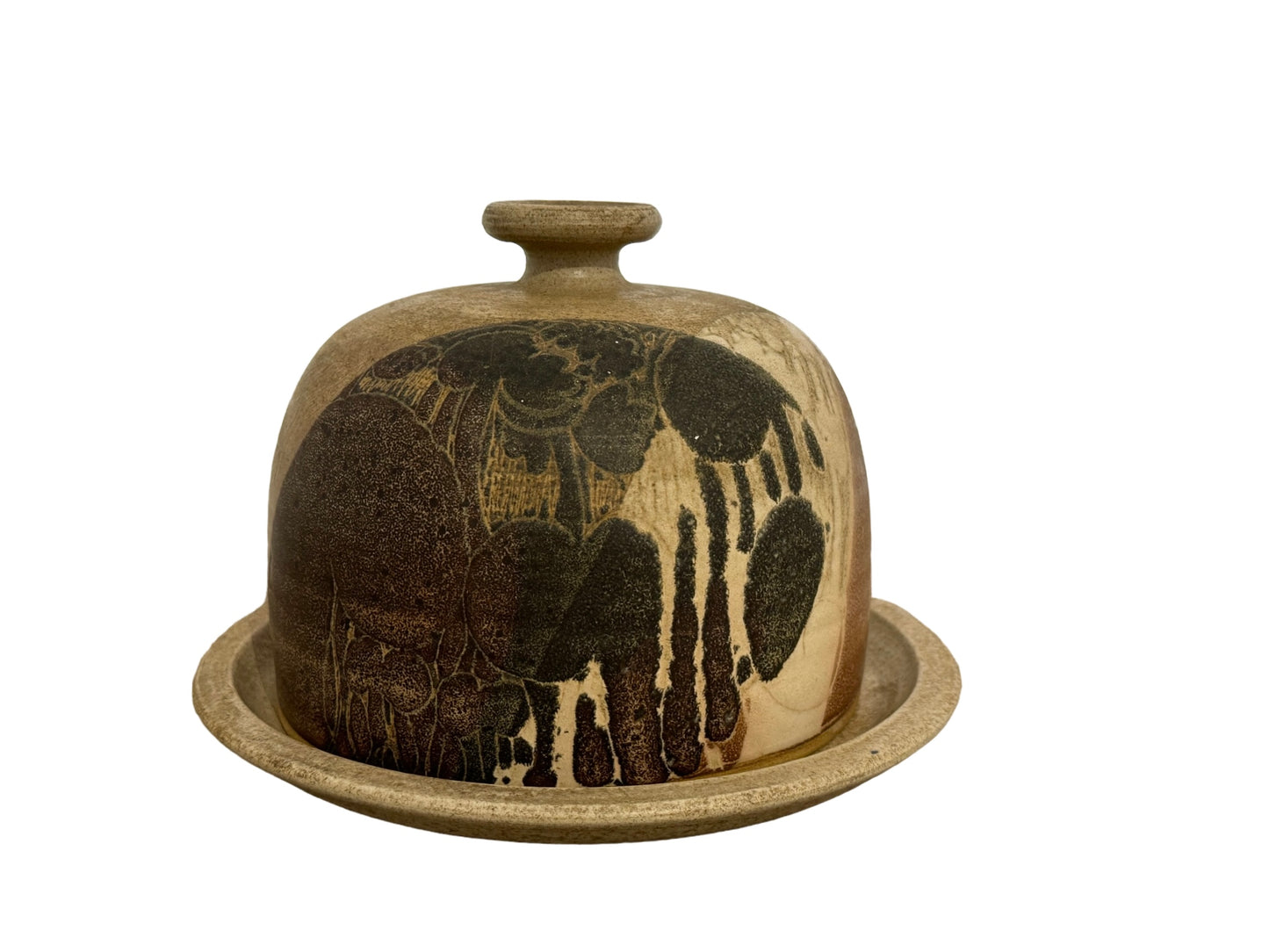 Studio Pottery Cheese Board and Cover