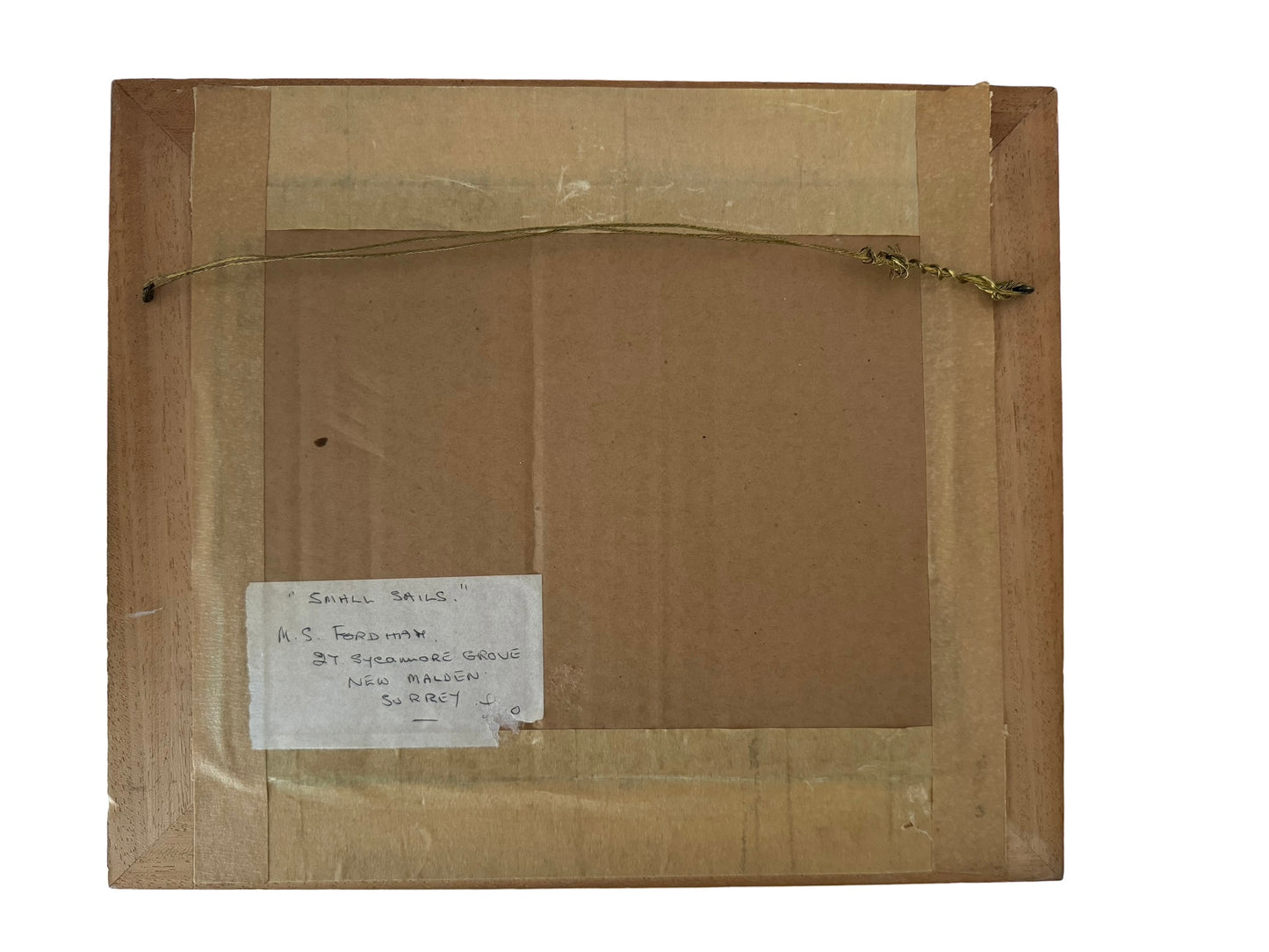 Small Sails | Original Framed Artwork by MS Fordham