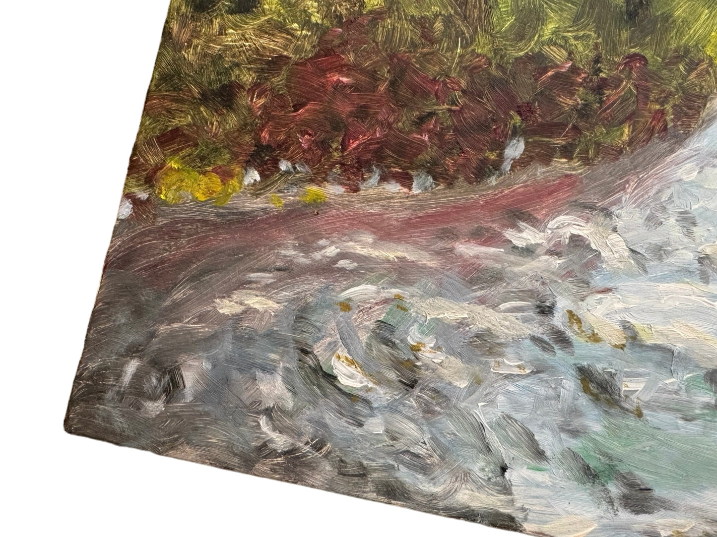 Down River | Original Oil Painting on Board, Unsigned