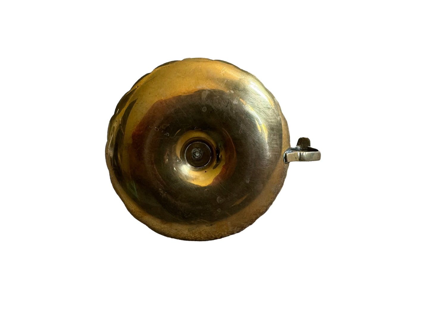 Scalloped Brass Chamberstick Candle Holder