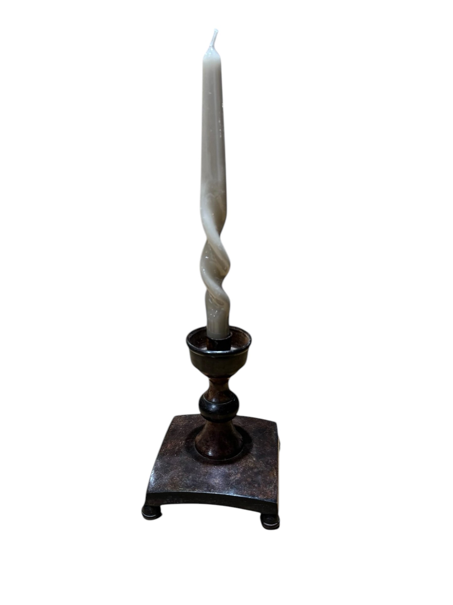 Metal Footed Candle Holder
