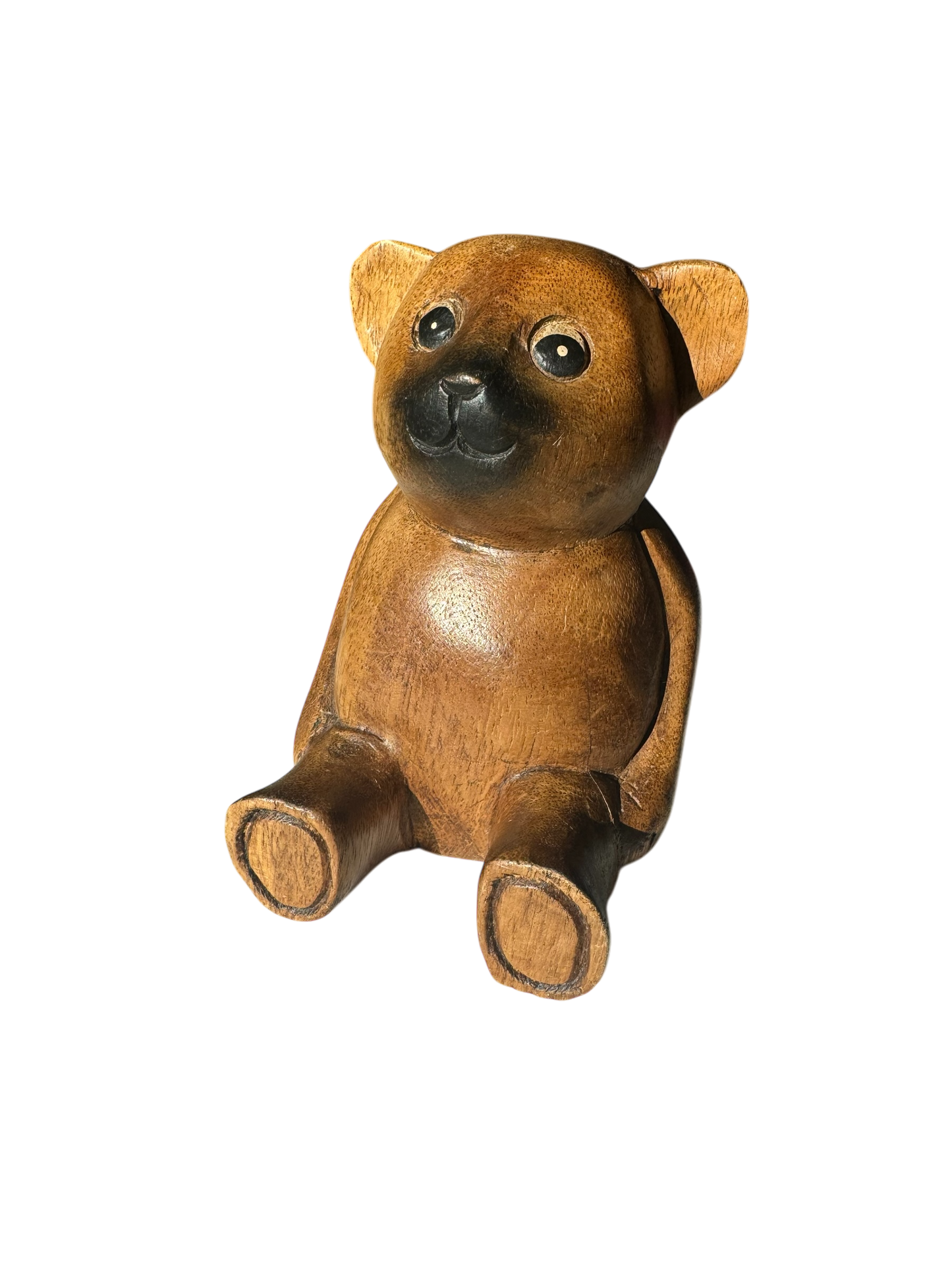 Vintage Wooden Bear Sculpture