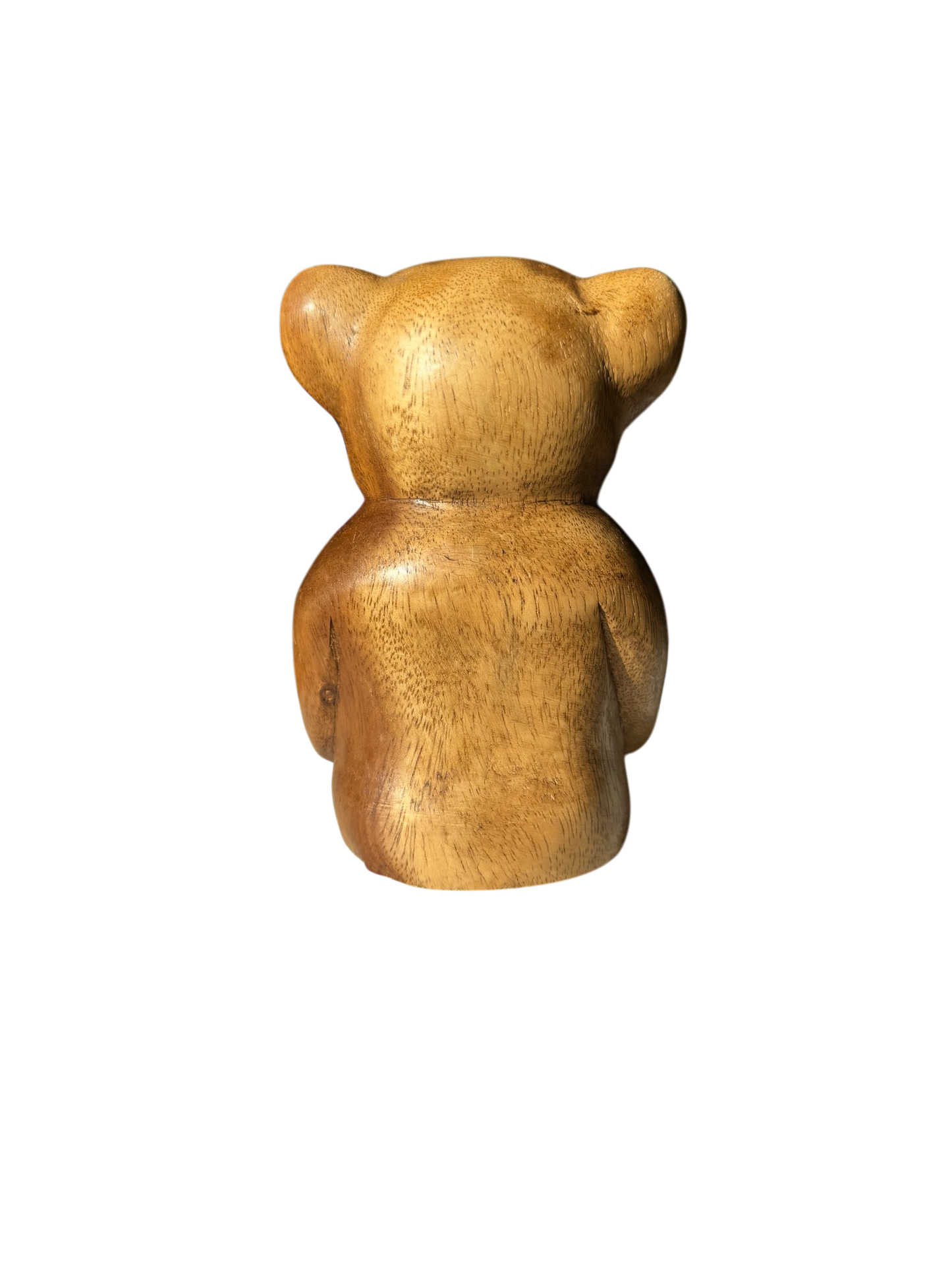 Vintage Wooden Bear Sculpture
