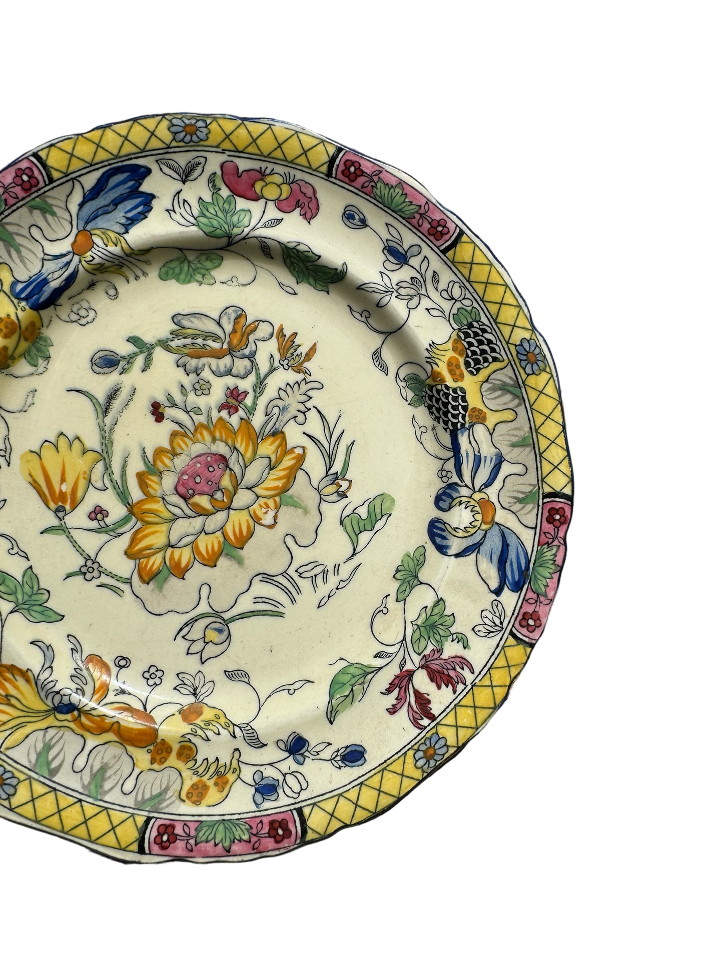 Ceramic Floral Side Plate by Masons