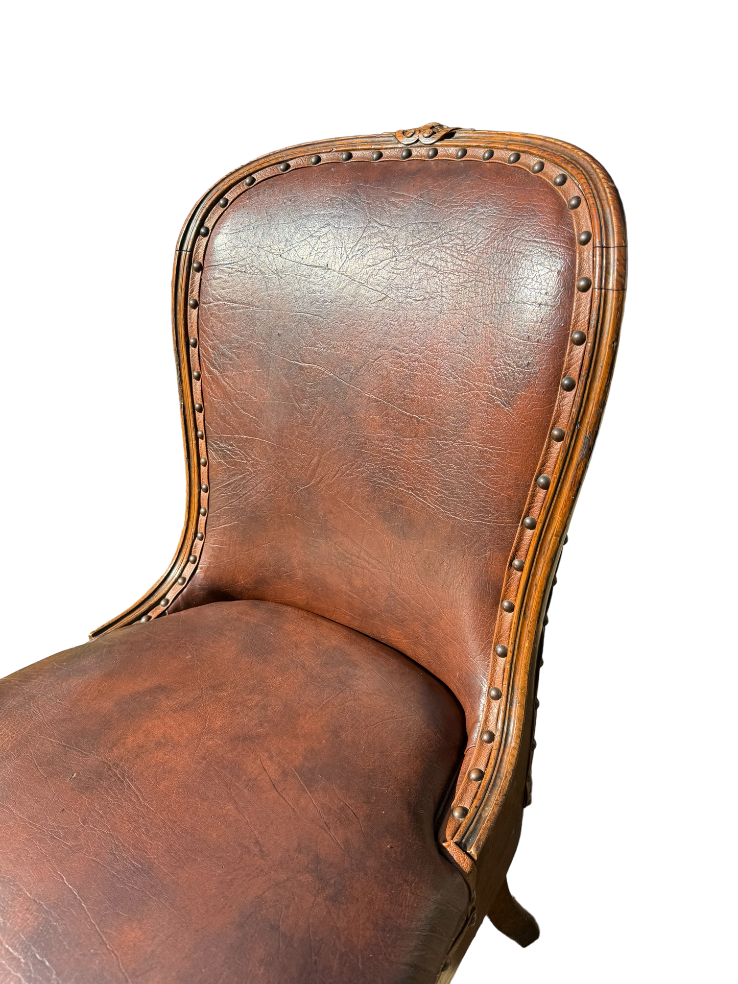 Leather Slipper Chair