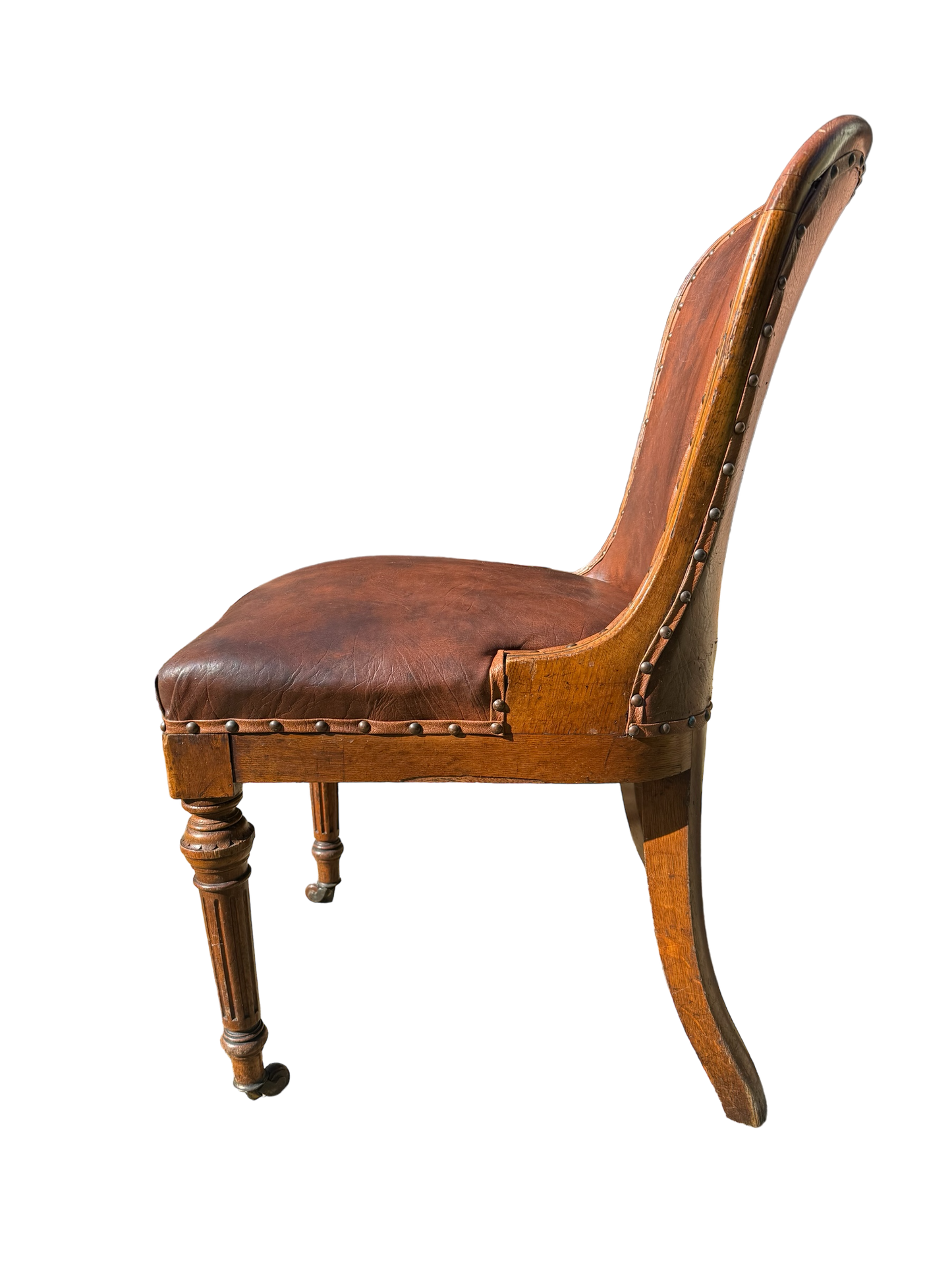 Leather Slipper Chair