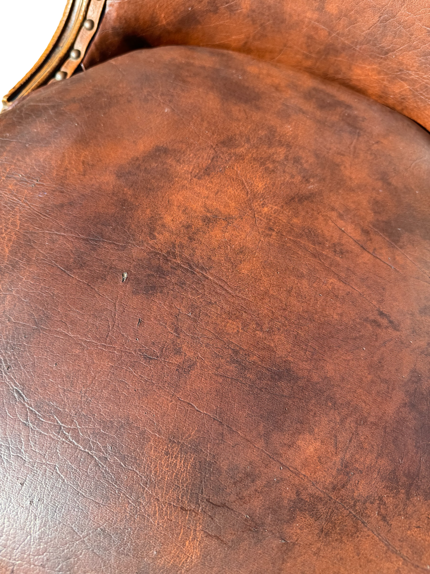 Leather Slipper Chair