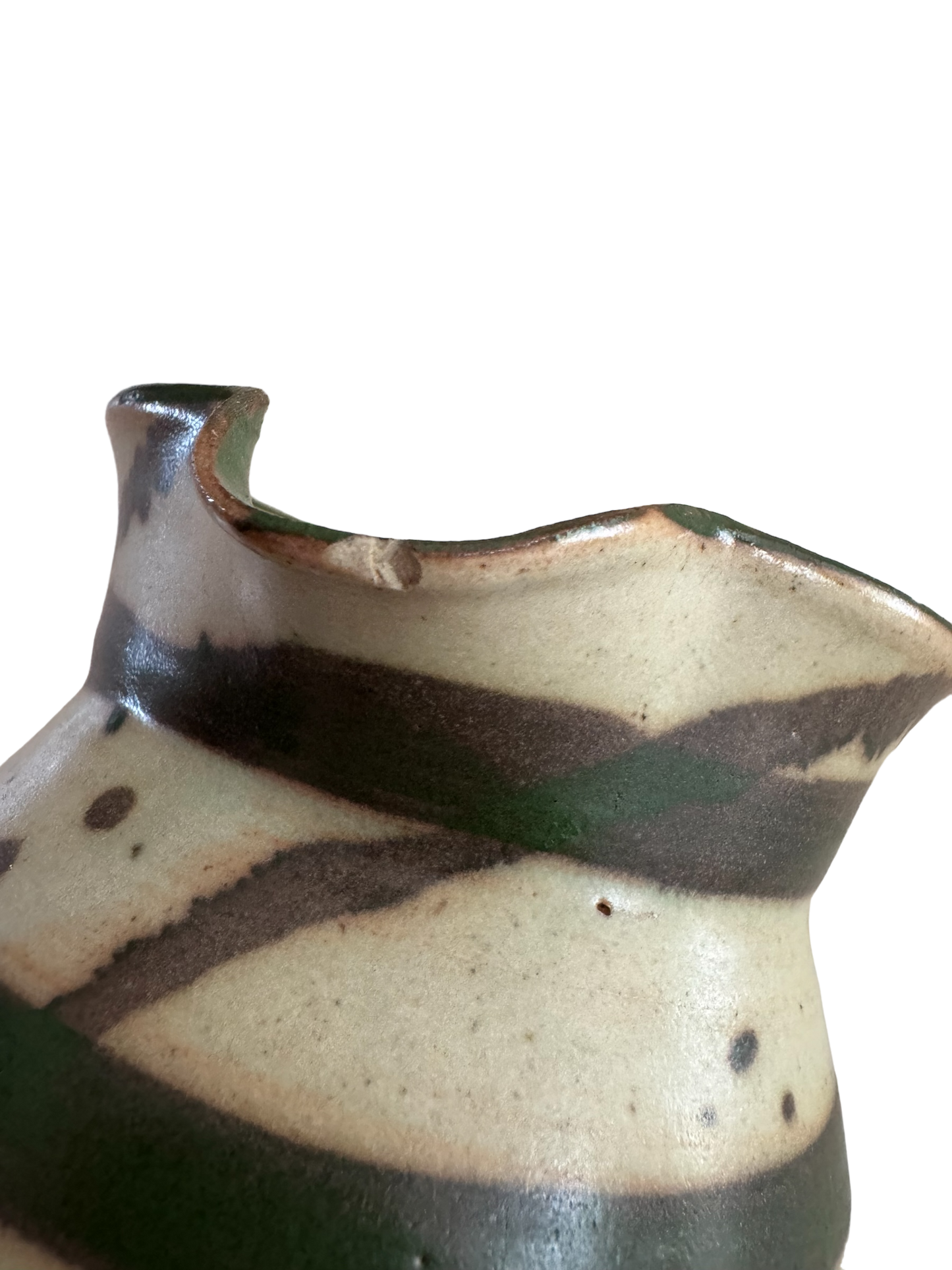 Studio Pottery Swirl Milk Jug