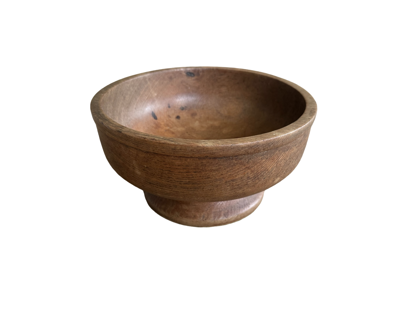 Turned Wood Bowl on Pedastal Base | No.1