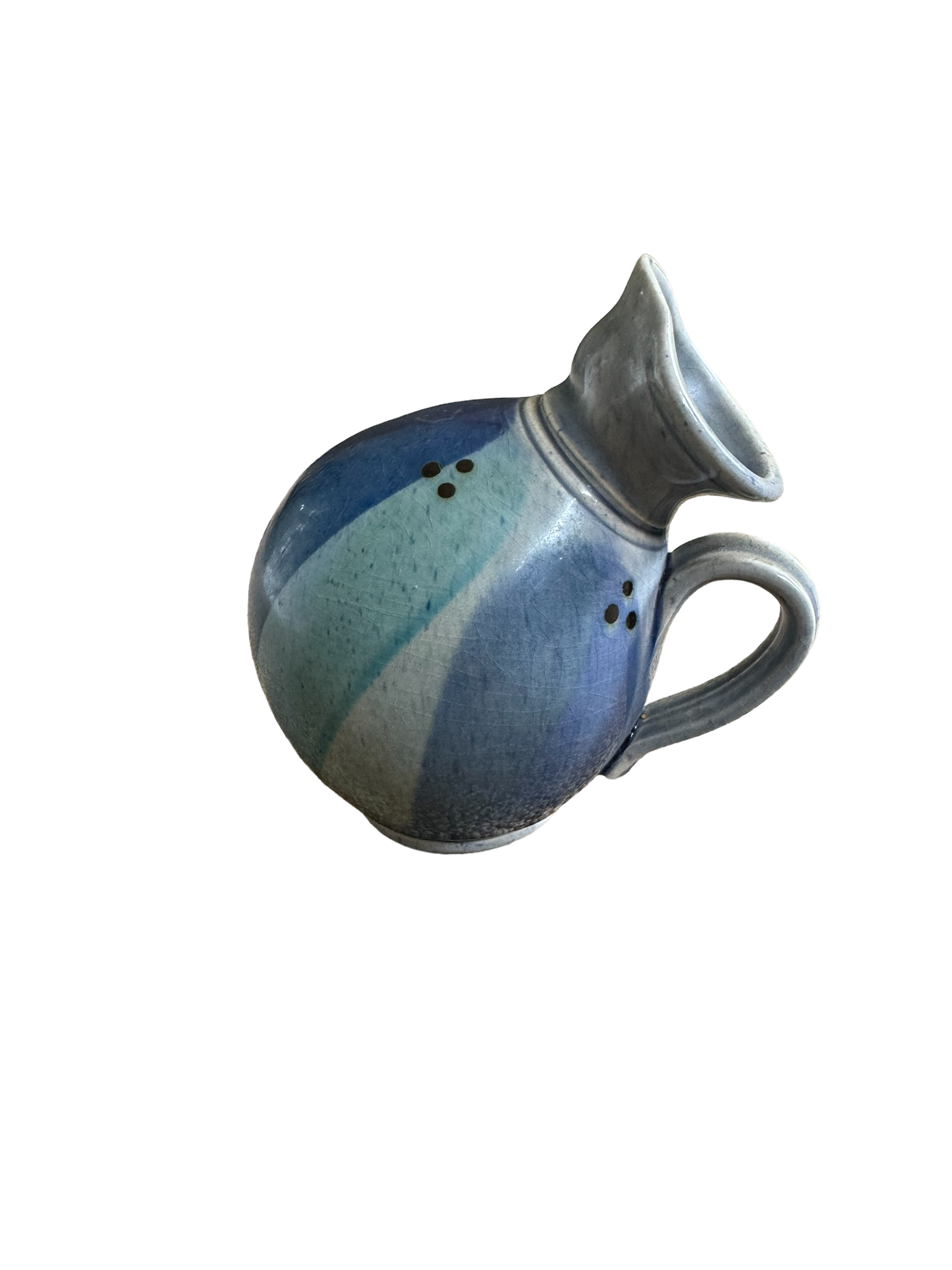 Studio Pottery Blue Creamer Jug