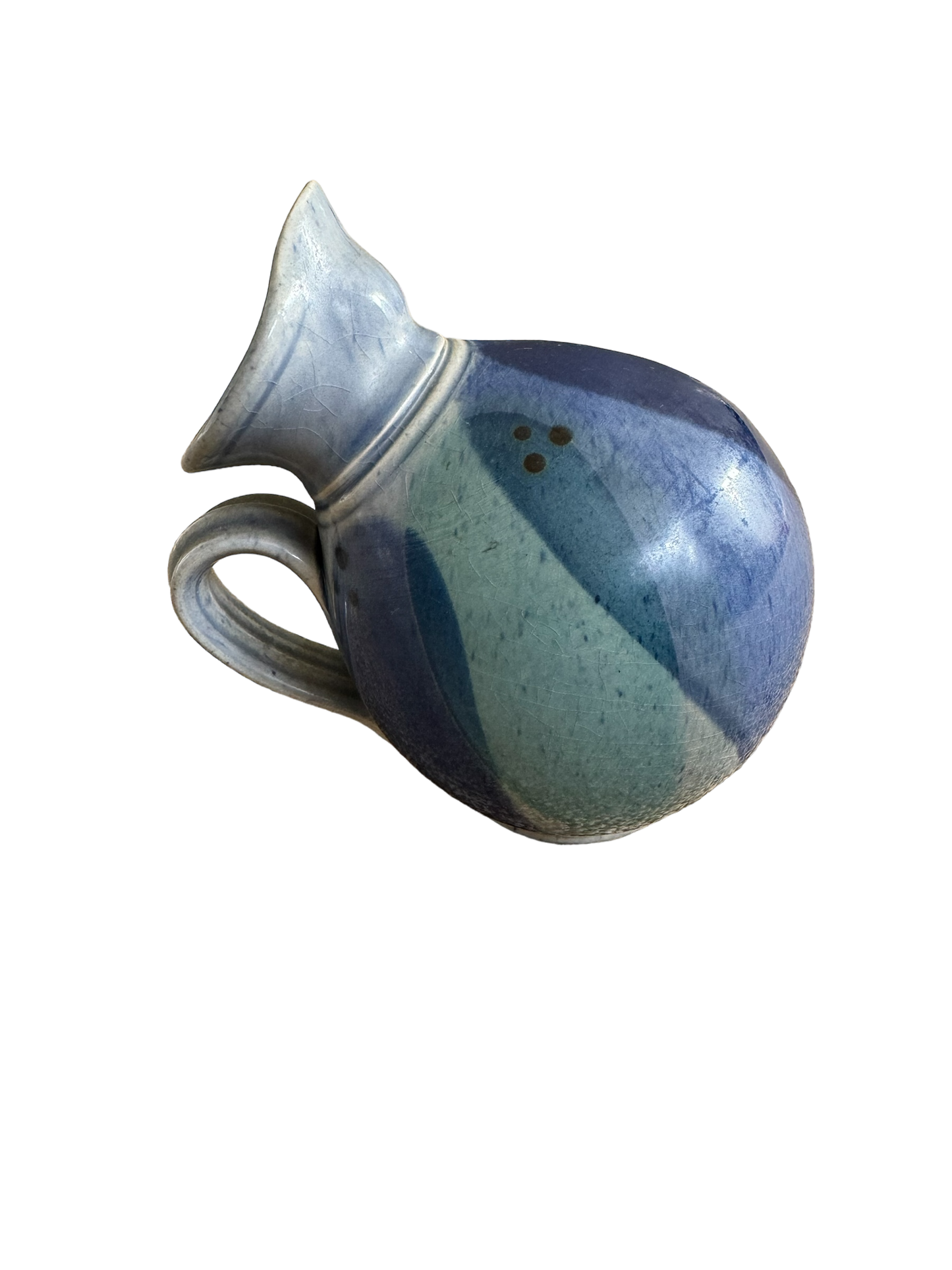 Studio Pottery Blue Creamer Jug