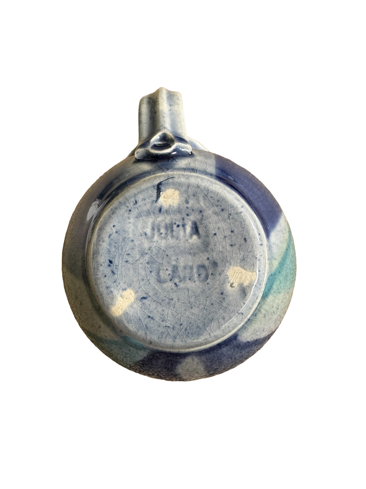 Studio Pottery Blue Creamer Jug