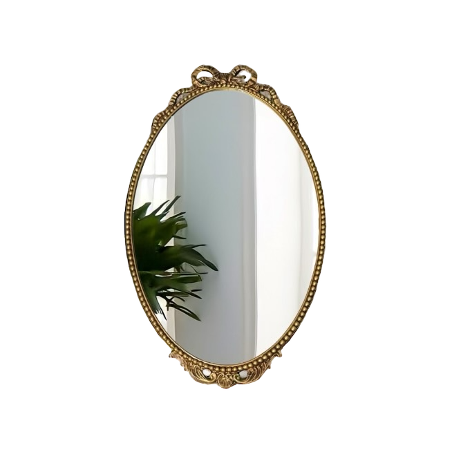 Vintage Bobbin and Bow Wall Mirror