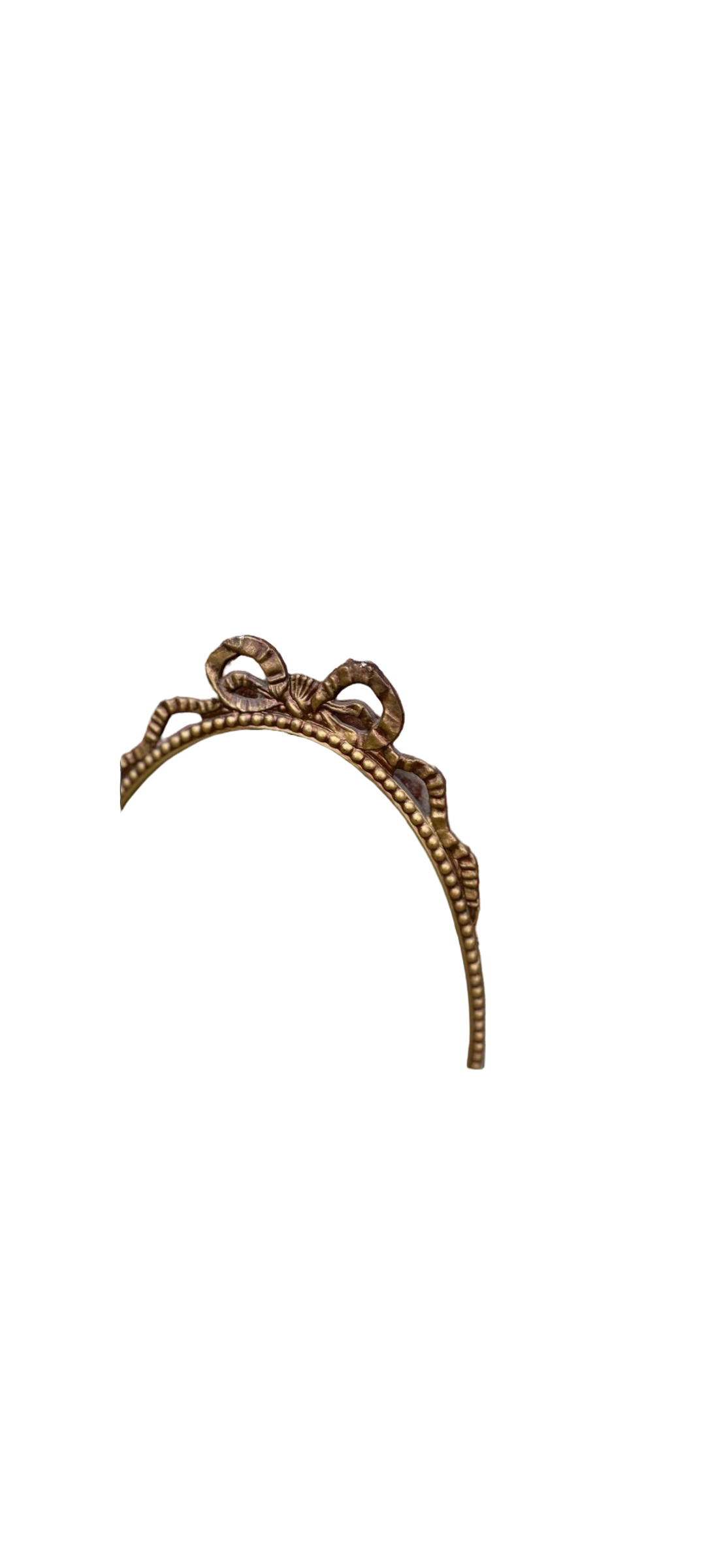 Vintage Bobbin and Bow Wall Mirror