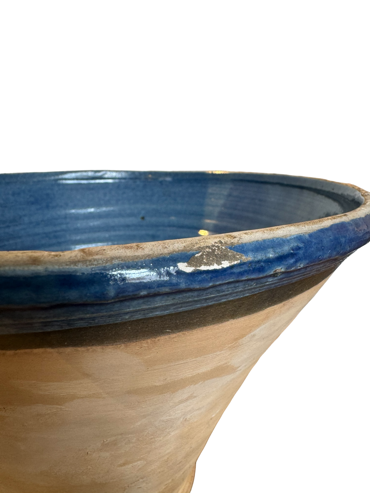 Set of 3 Hungarian Glazed Mixing Bowls with Spout