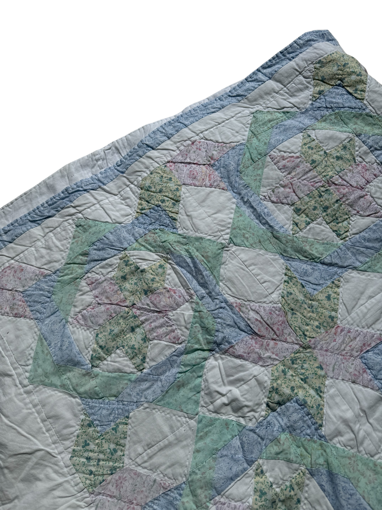 Vintage Pastel Patchwork Quilt