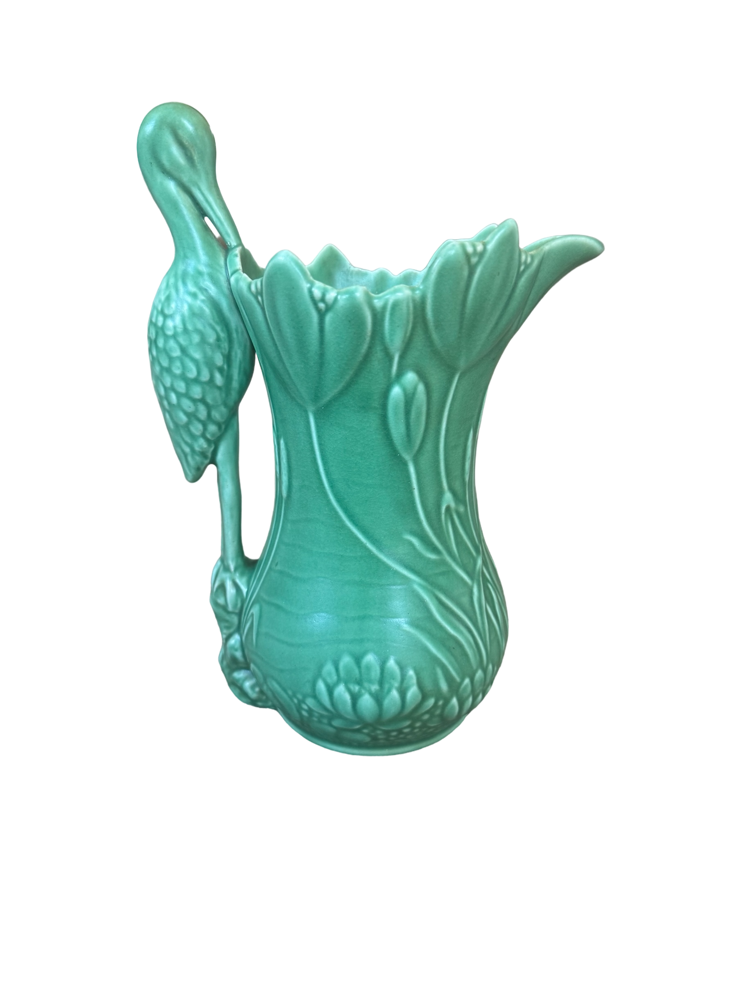 Green Stork Vase Jug