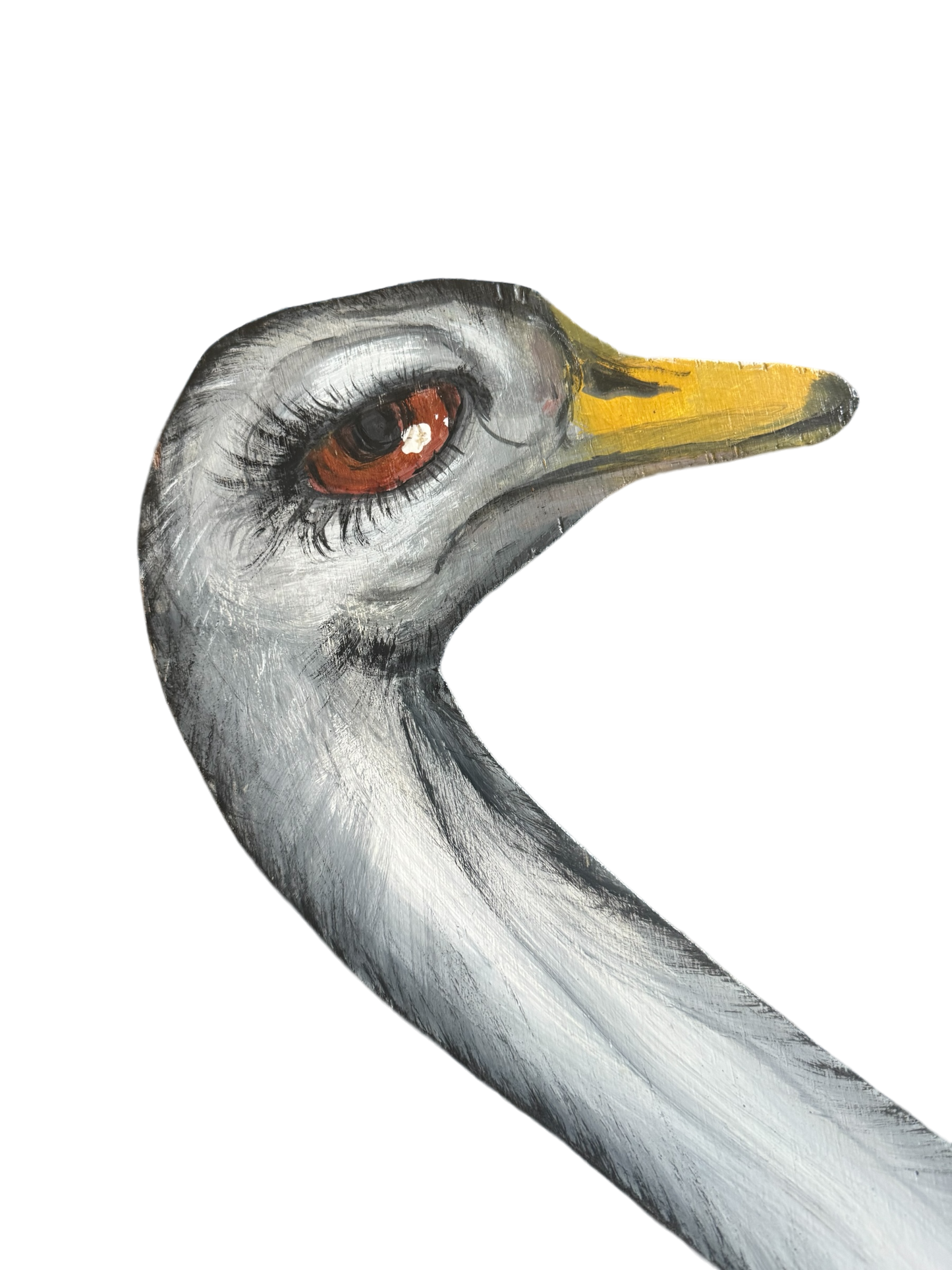 Handpainted Ostrich Decor