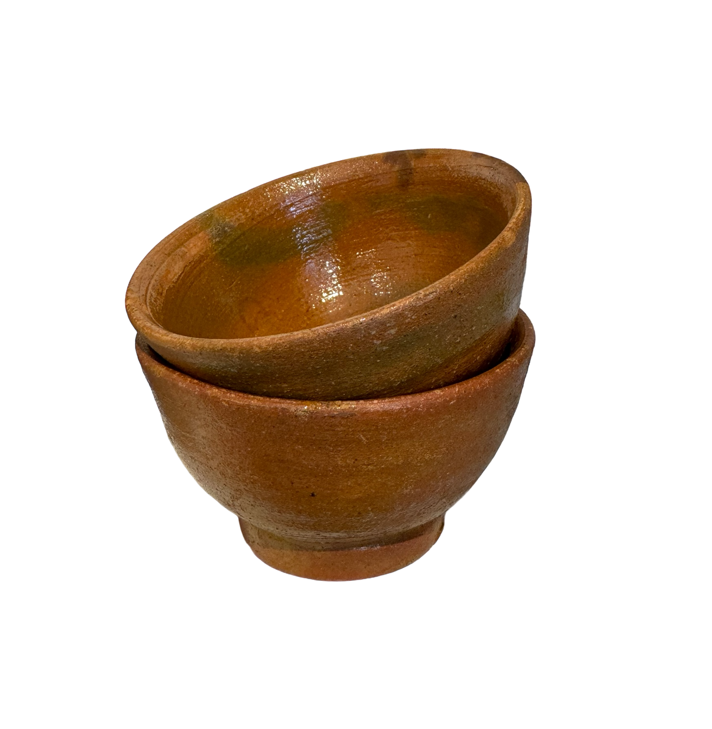 Set of 2 Vintage Terracotta Serving Bowls