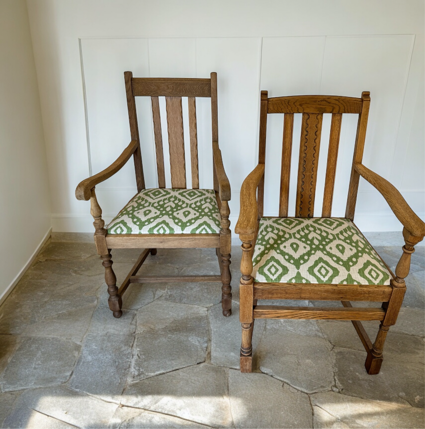 Pair of His & Her 1930s Carver Chairs