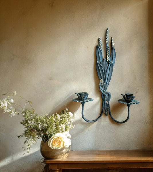 Vintage French Style Metal Wall Sconce