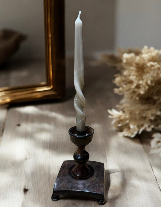 Metal Footed Candle Holder