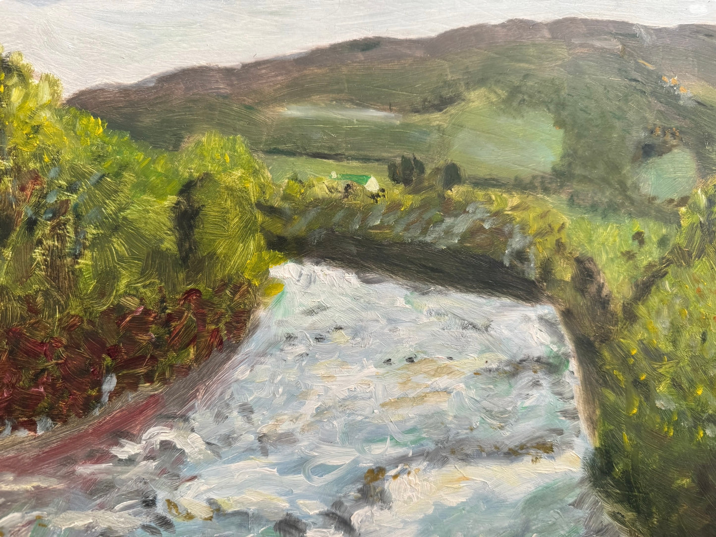 Down River | Original Oil Painting on Board, Unsigned