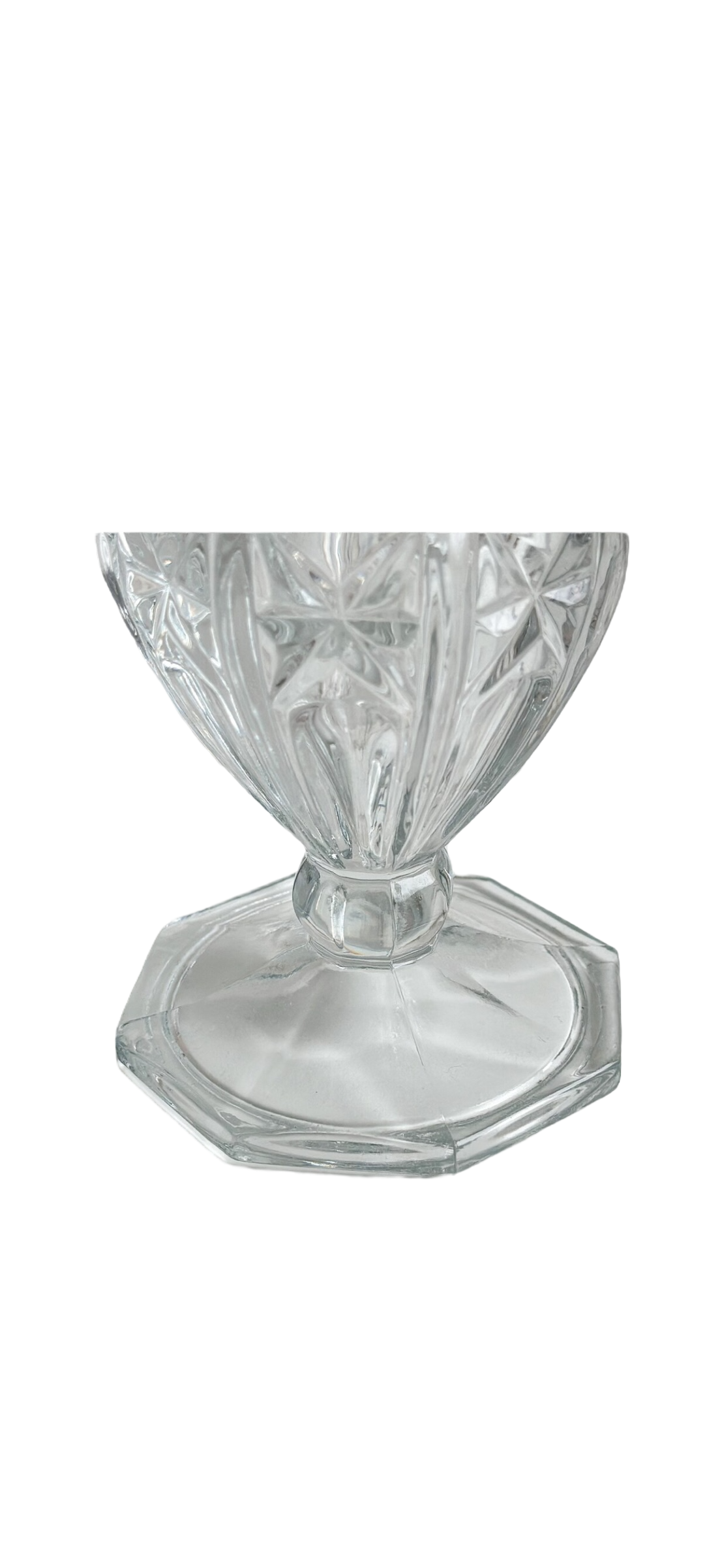 Vintage Italian Cut Glass Vase