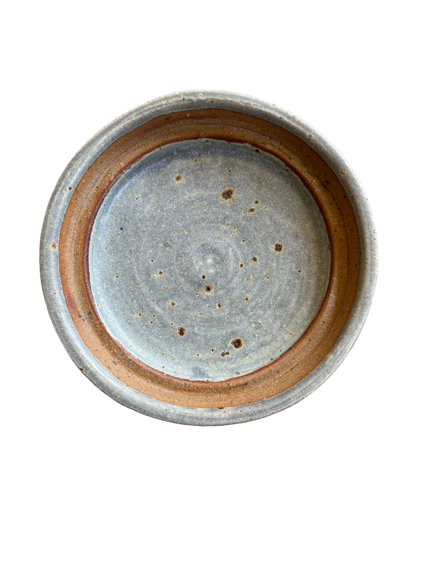 Studio Pottery Blue Butter Dish