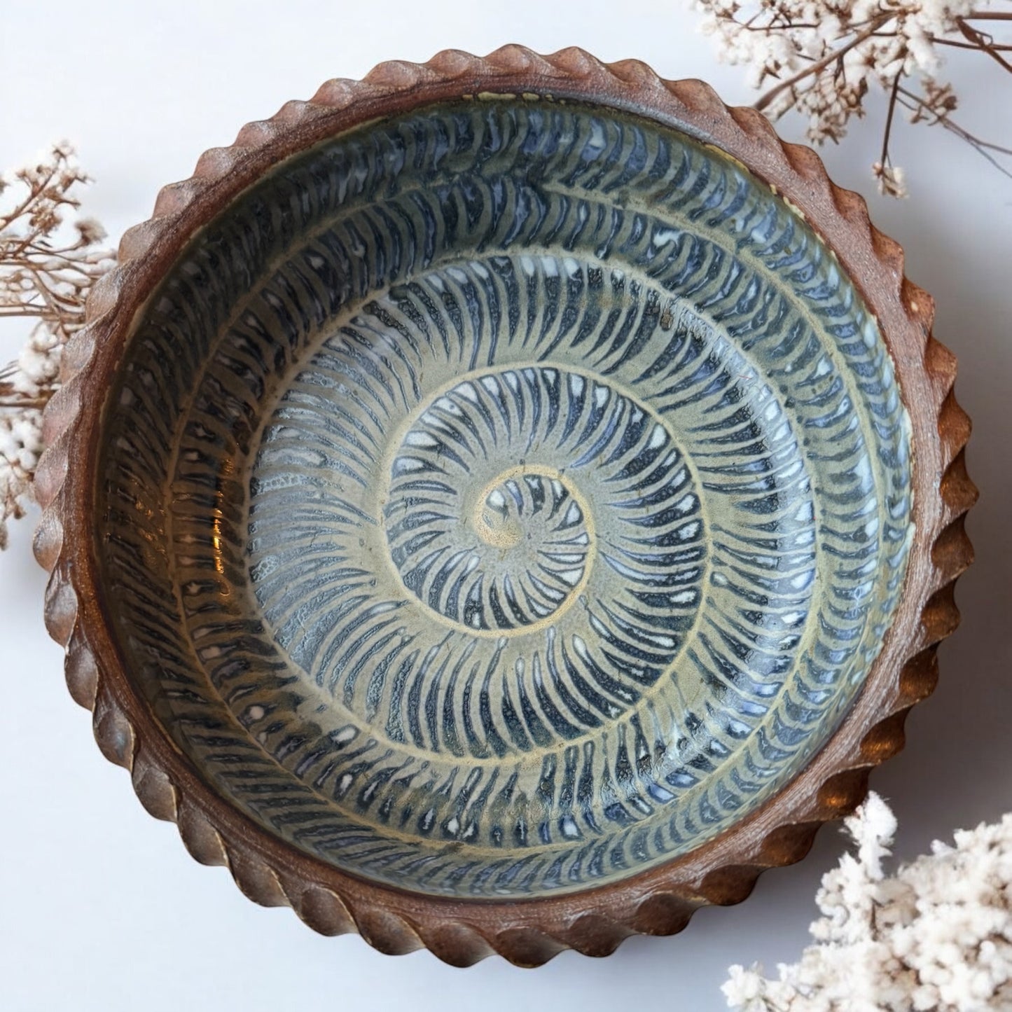 Blue Spiral Studio Pottery Bowl