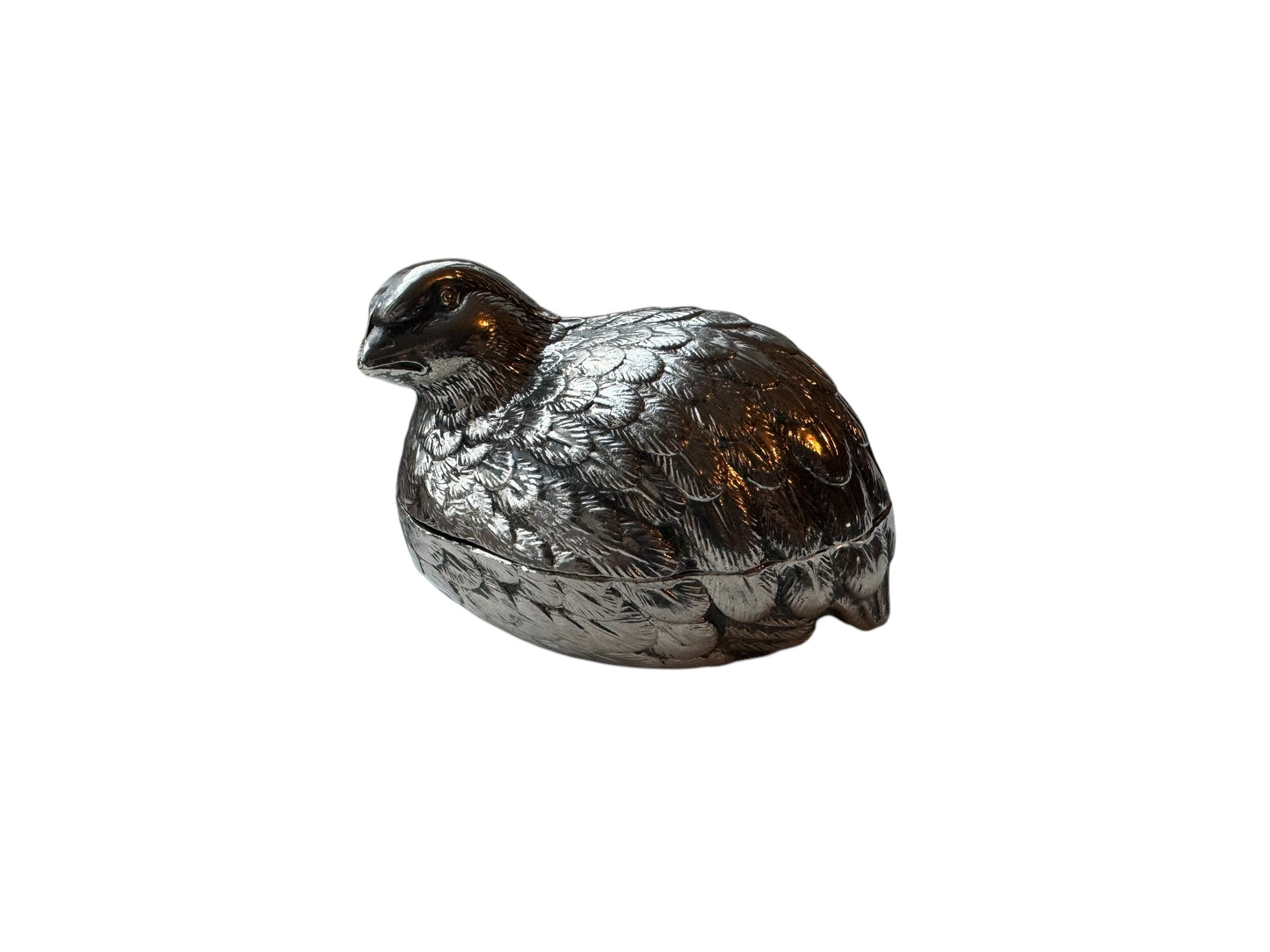 Vintage Silver Plated Quail Condiment Holder