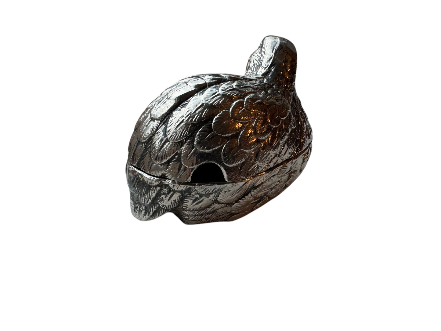 Vintage Silver Plated Quail Condiment Holder