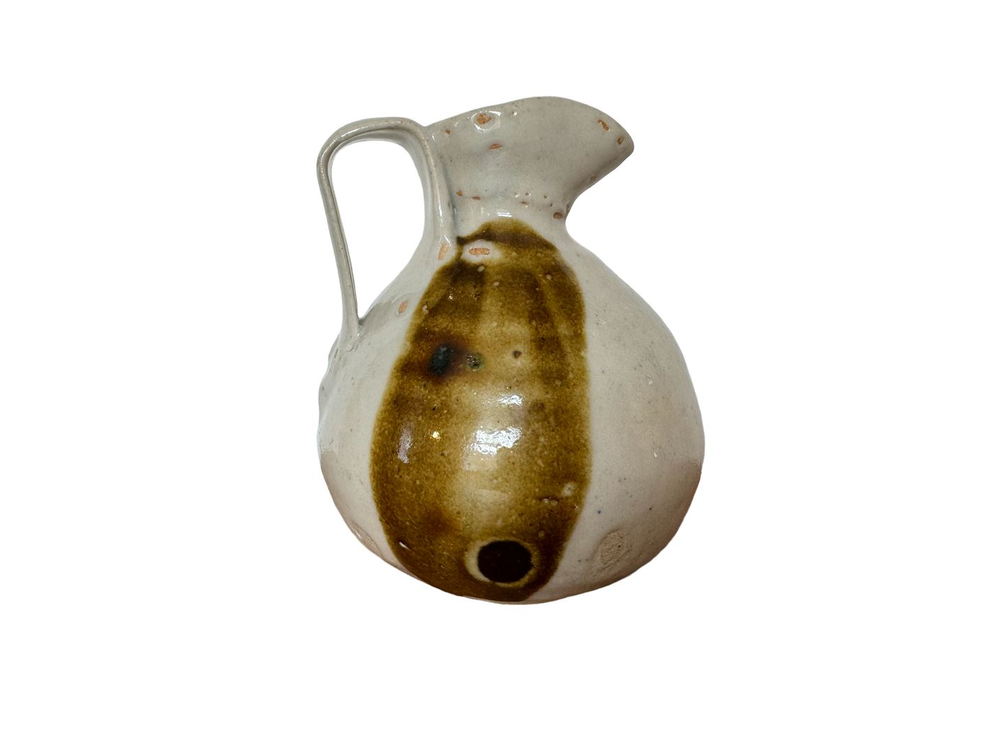 Rustic Drip Glaze Studio Pottery Jug