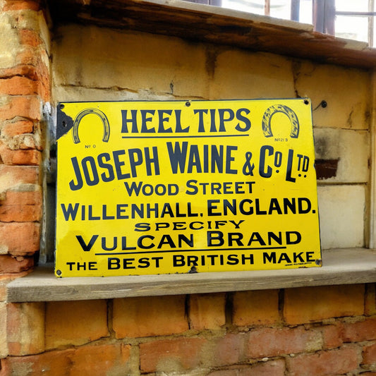 Joseph Waine & Co Ltd Heel Tips Enamel Plaque