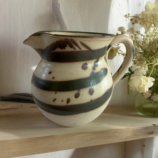 Studio Pottery Swirl Milk Jug