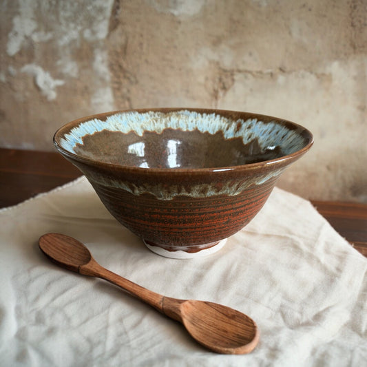 Studio Pottery Glazed Fruit Bowl