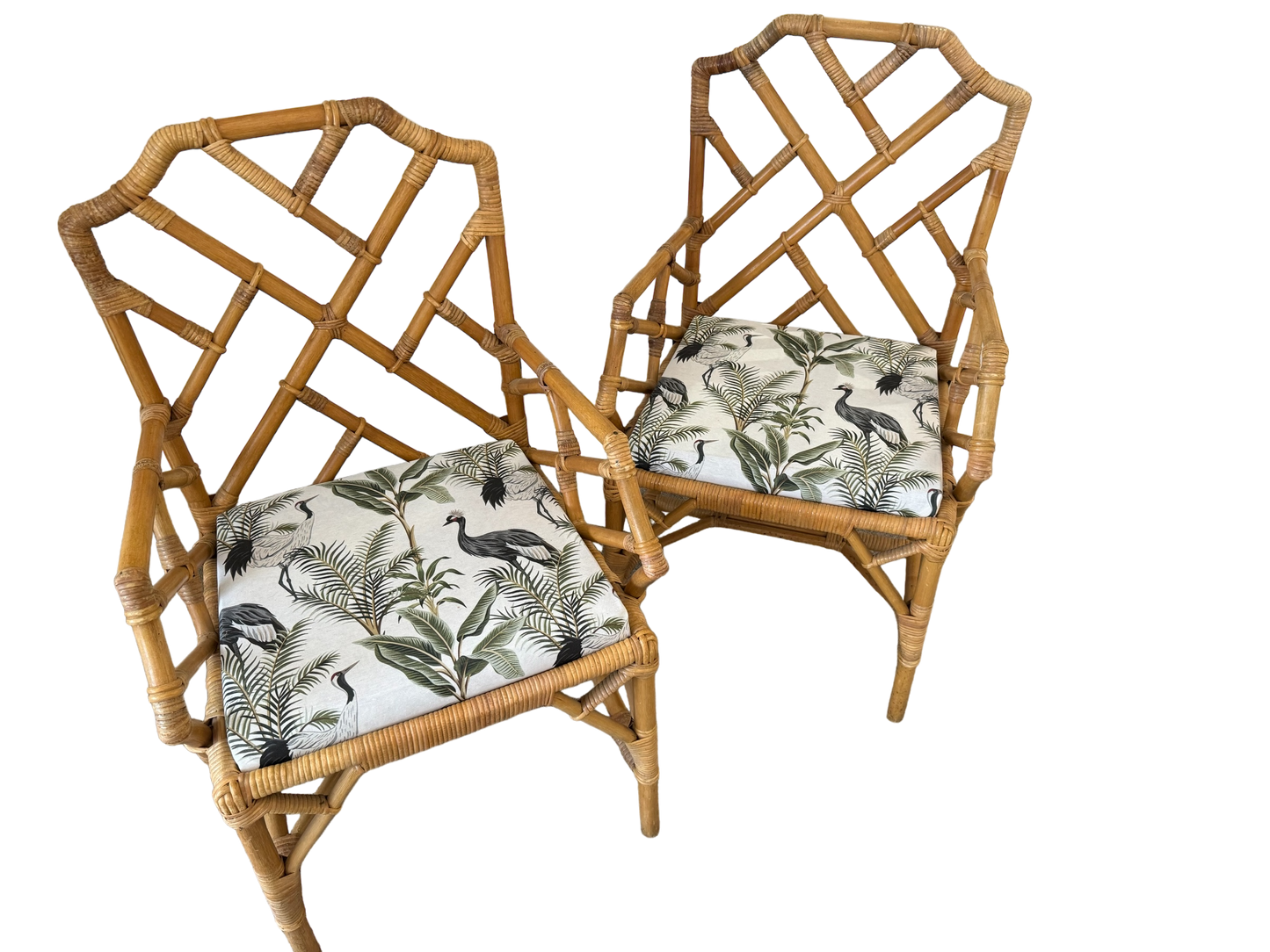 Pair of Bamboo Carver Chairs