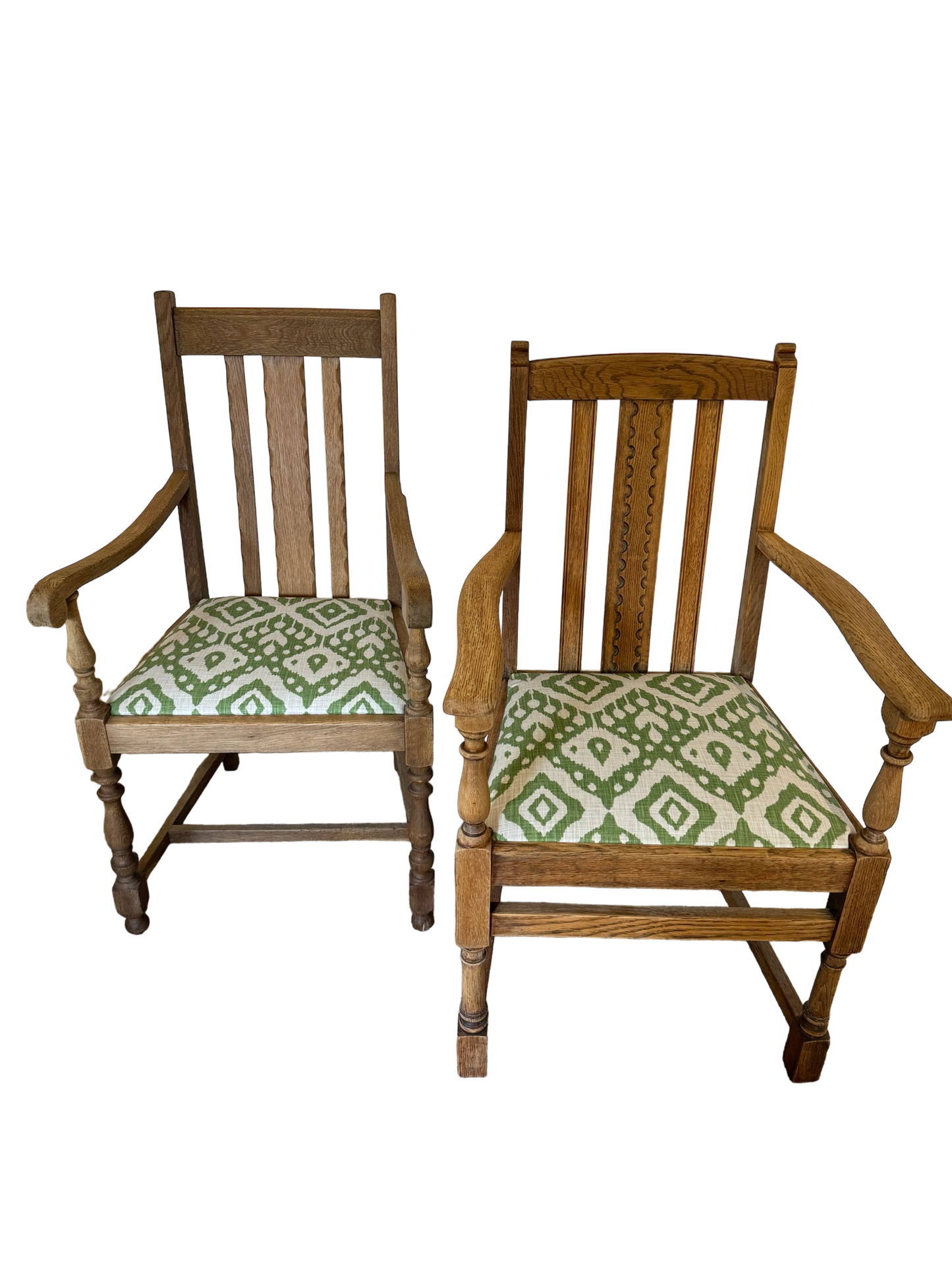 Pair of His & Her 1930s Carver Chairs