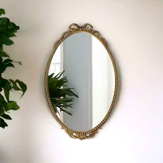 Vintage Bobbin and Bow Wall Mirror