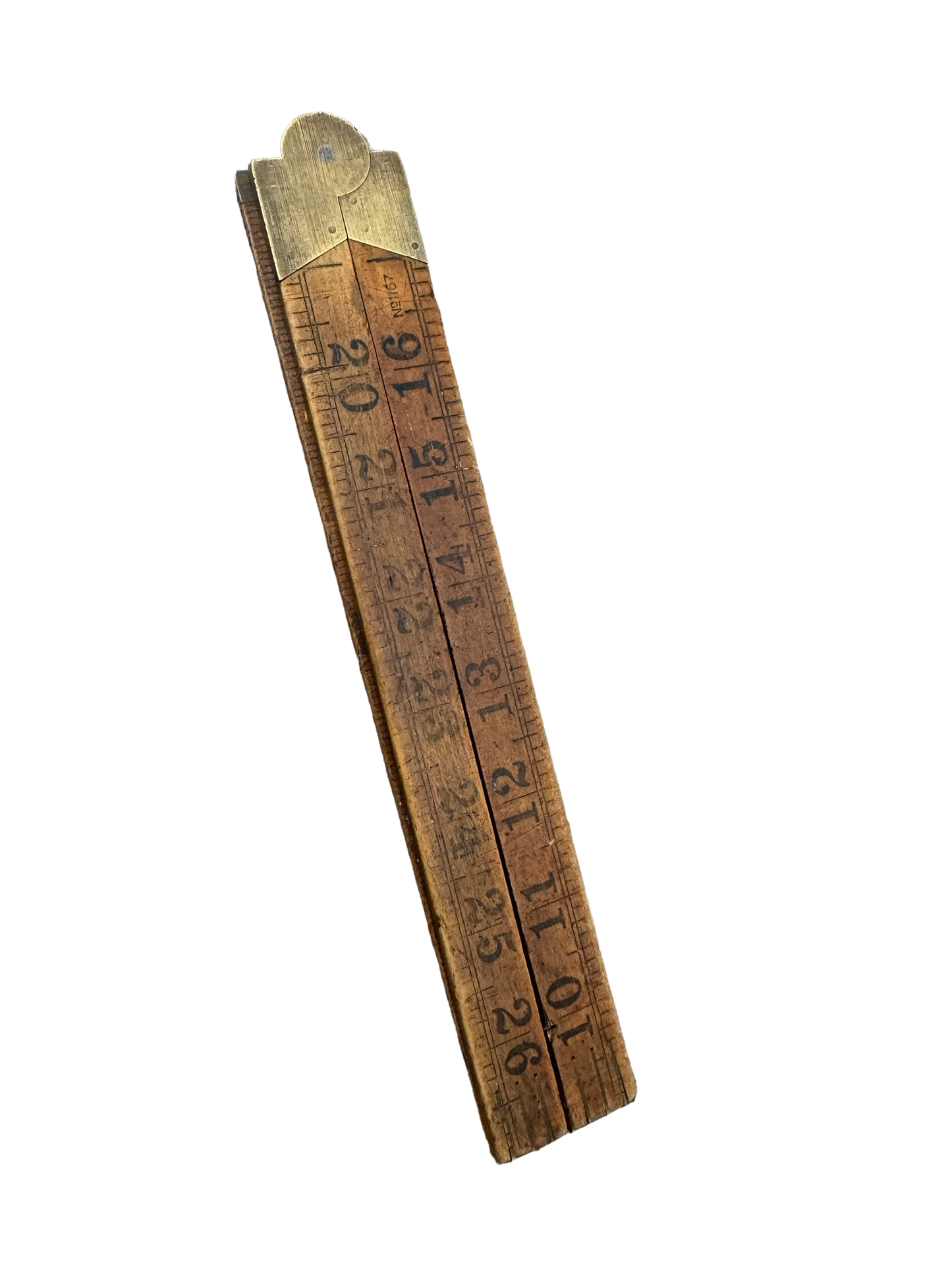 Vintage Wooden RABONE 35yd Fold Out Ruler