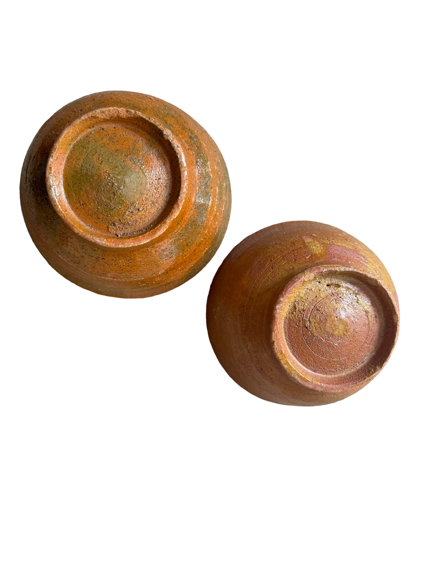 Set of 2 Vintage Terracotta Serving Bowls