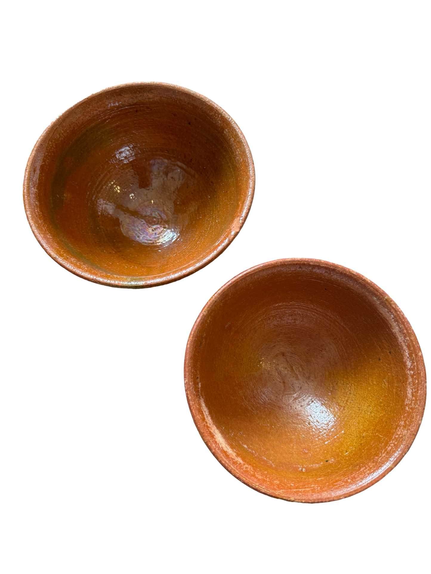 Set of 2 Vintage Terracotta Serving Bowls